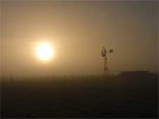 romantic sunrise over Argentinas landscape