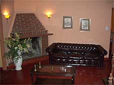 lounge with chimney
