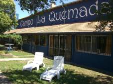 exterior view of our bungalow in Argentina near Buenos Aires