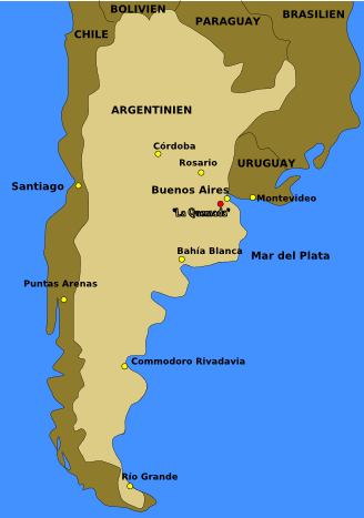 general map Argentinia